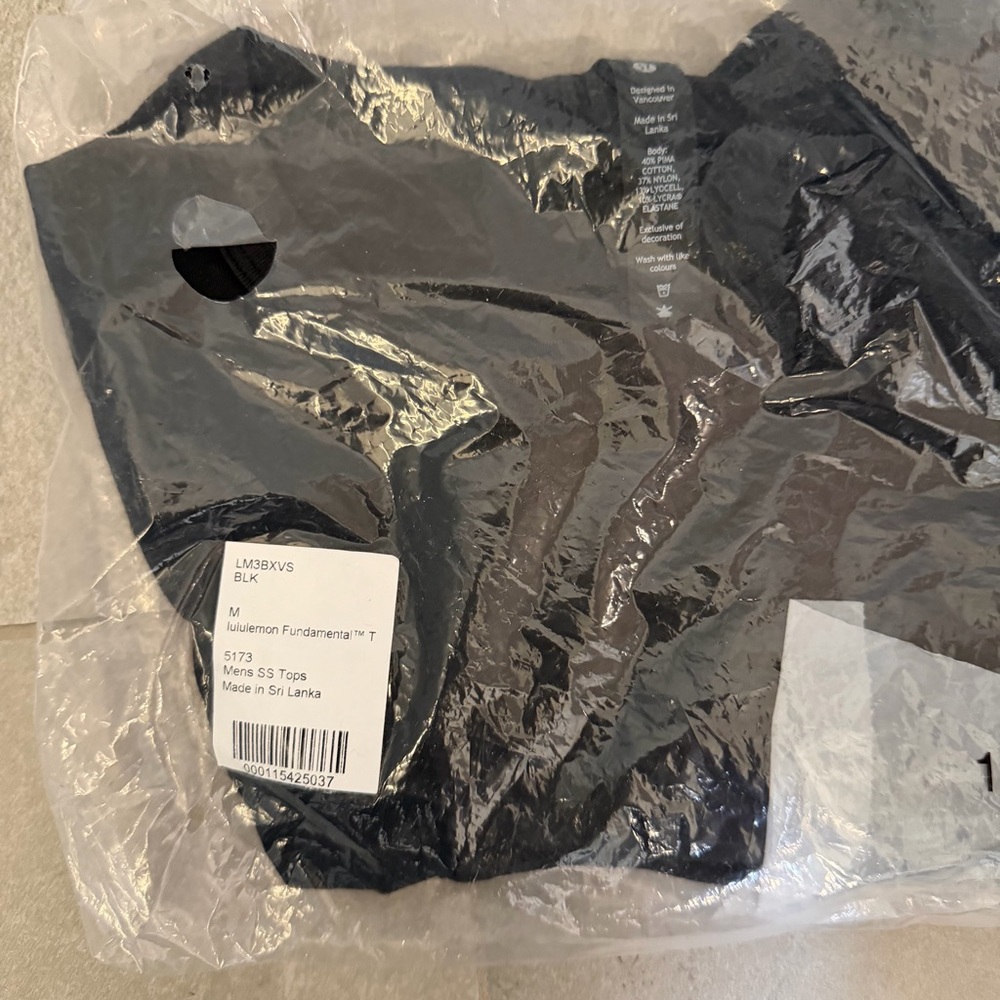 Lululemon Fundamental  Black T-Shirt